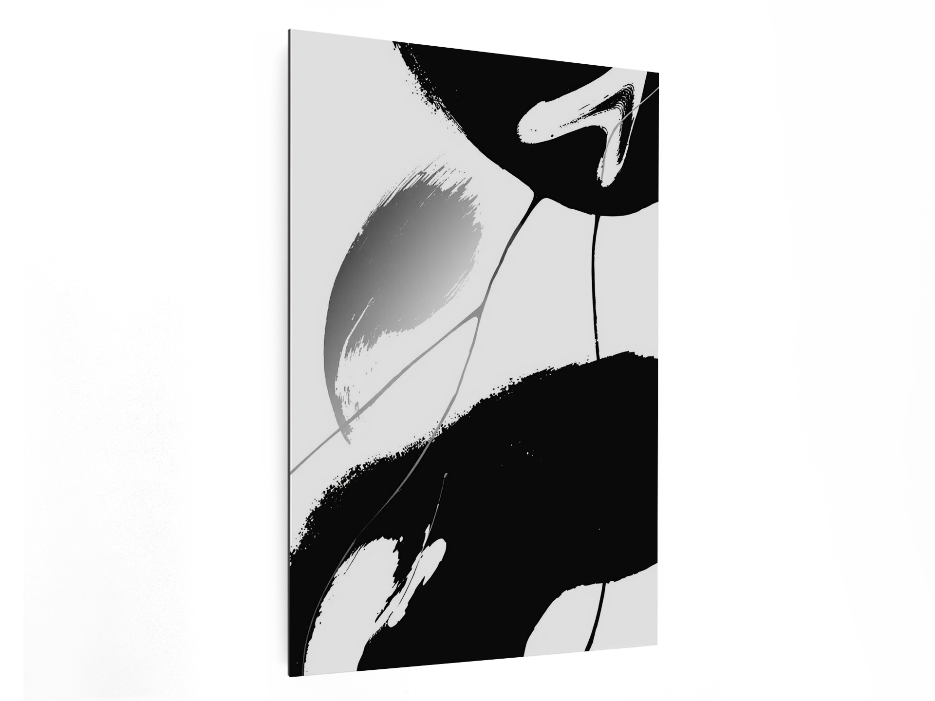 Zwart en wit abstract - Afbeelding 4