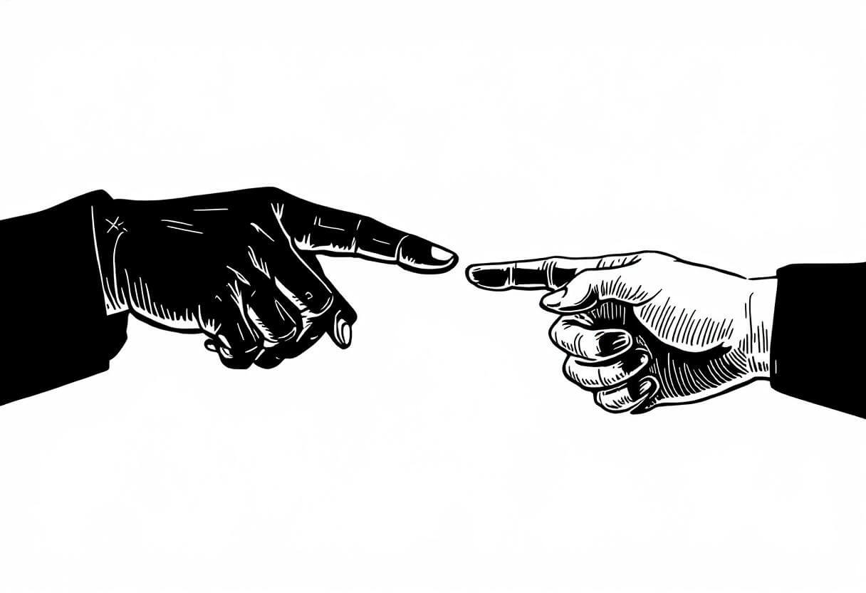 Er wijzen altijd vier vingers terug