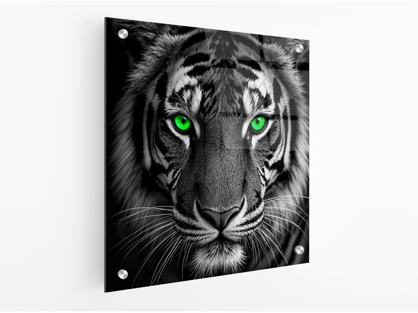 Tijger met groene ogen - Afbeelding 3