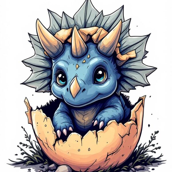 Dino baby triceratops