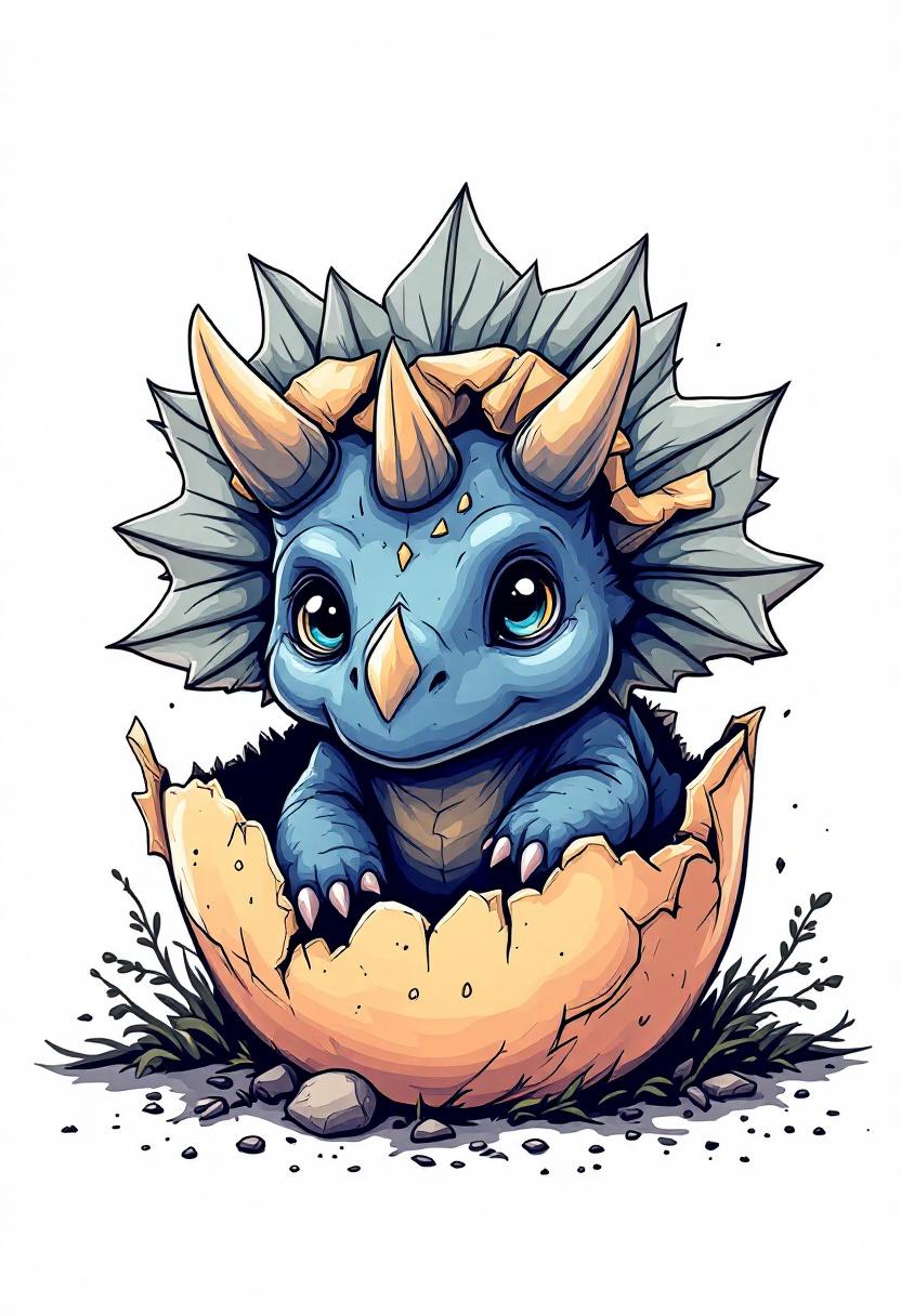 Dino baby triceratops