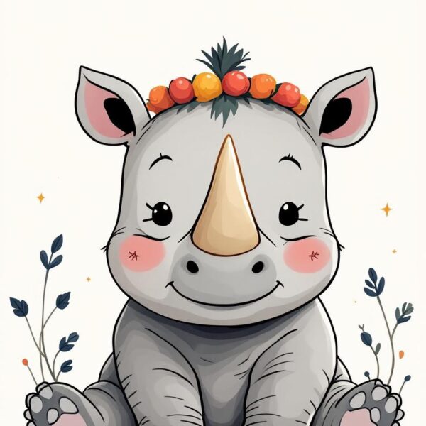 Neushoorn baby