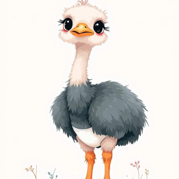 Struisvogel baby