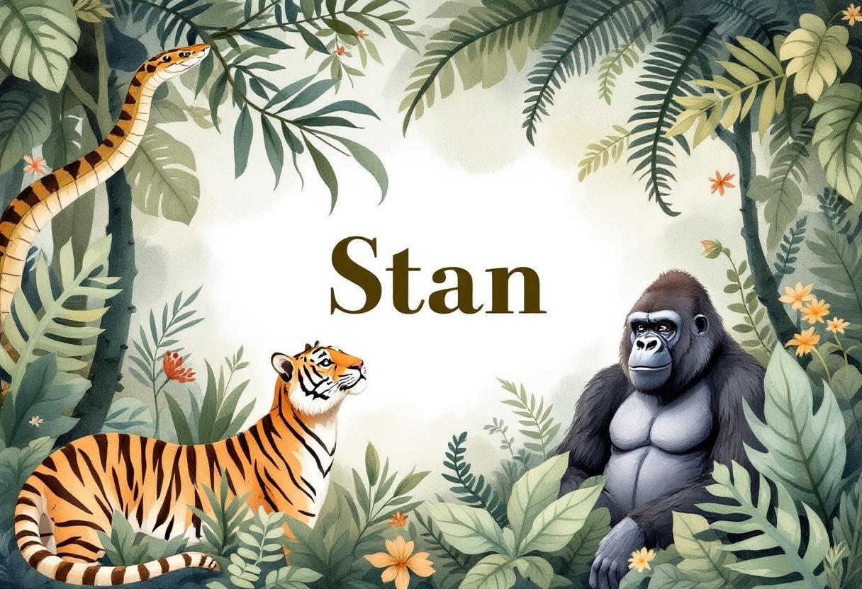 Jungle dieren met naam