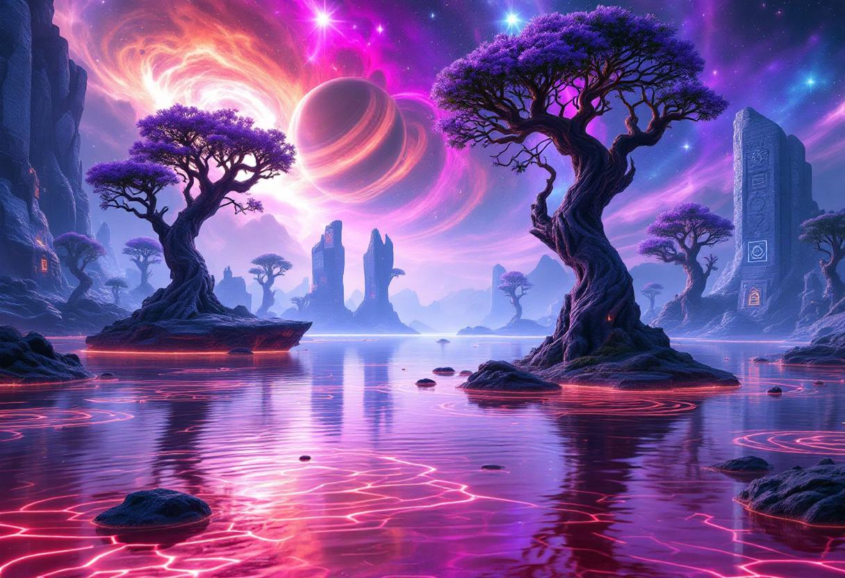 Buitenaards landschap