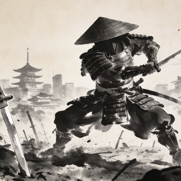 Samurai inkwash