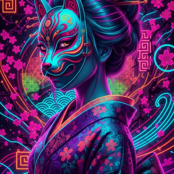 Neon geisha