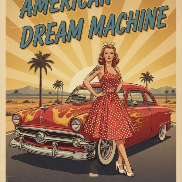 Hot rod pin-up